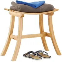 Relaxdays Hocker aus Bambus 56 x 48 x 28,5