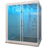 Home Deluxe Design XL Dampfduschkabine 180 x 130 cm