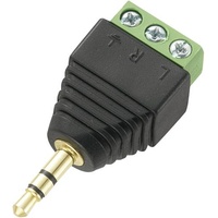 TRU Components Klinken-Steckverbinder 3.5mm Stecker, gerade Polzahl: 3 Stereo