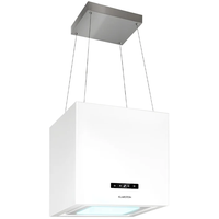 Klarstein Kronleuchter Smart Inselhaube 45 cm weiß