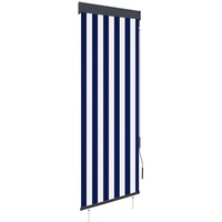 VidaXL Außenrollo 60 x 250 cm Blau und Weiß