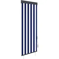 VidaXL Außenrollo 60 x 250 cm Blau/Weiß