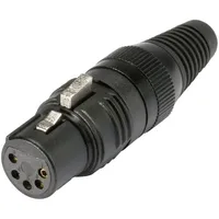 HICON HI-X5CF-G XLR-Steckverbinder Buchse, gerade Polzahl: 5 Schwarz 1