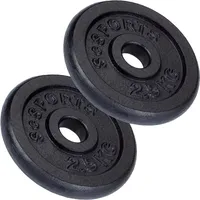ScSPORTS ScSPORTS® Hantelscheiben Set 5 kg Ø 30mm Gusseisen