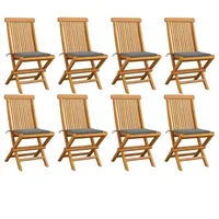 VidaXL Gartenstuhl 50 x 114,2 x 34,5 cm grau