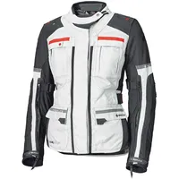 Held Carese Evo, Textiljacke Damen Gore-Tex - Hellgrau/Schwarz/Rot -