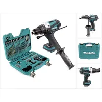 Makita DHP458Z ohne Akku + 100-tlg. Zubehör