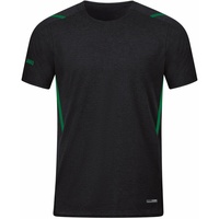 Jako Kinder T-Shirt Challenge 6121-503 164 - Schwarz Meliert/Sportgrün