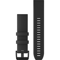 Garmin QuickFit (22 mm, Silikon Rostfreier Stahl), Uhrenarmband, Schwarz