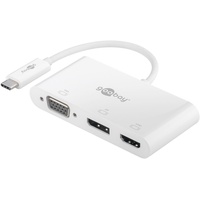 Goobay USB-C Multiport-Adapter VGA+DP+HDMI