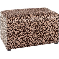 Haku-Möbel Sitztruhe 22949 Leopard Holz 65,0 cm