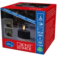 Konstsmide LED Flamme Kerze 256x Warmweiß schwarz