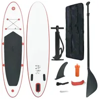 VidaXL Stand Up Paddle Board SUP Aufblasbar Rot und