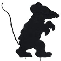 Europalms Silhouette Hase, weiß, 56cm