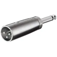 Goobay XLR Adapter 3-polig XLR Stecker auf 6.35mm mono