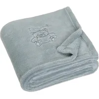Playshoes Unisex Baby Fleece-Decke Bär 301700, 33 - Grau,