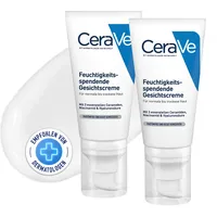 CeraVe Feuchtigkeitsspendende Gesichtscreme für normale bis trockene Haut, Mit