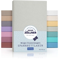 Julius Zöllner Jersey Spannbettlaken für Wiegen 90x40cm und Stubenwagen,