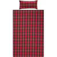 Erwin Müller Flanell-Bettwäsche rot (155x220+40x80cm)