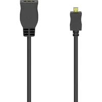 Hama 00205168 HDMI Adapterkabel [1x HDMI-Buchse - 1x HDMI-Stecker
