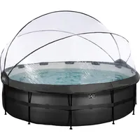 EXIT TOYS Black Leather Pool 488 x 122 cm