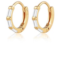 ELLI PREMIUM Creolen Topas Silber 925