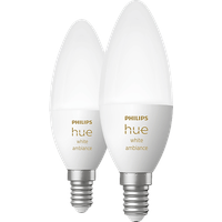 Philips Hue White Ambiance 470 LED-Bulb E14 4W, 2er-Pack