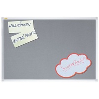 Franken Pinnwand X-tra!Line 180,0 x 90,0 cm Textil grau