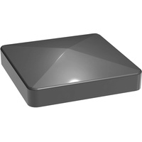 GROJA Steckzaun-Pfostenkappe Lumino 9 cm x 9 cm Anthrazitgrau