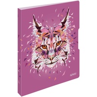 Herlitz Ringbuch A4 2 Ringe, 16mm Wild Animals Luchs