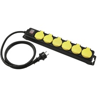 Eurolite Steckdosenleiste 6-fach 10 m Schwarz 1 St.