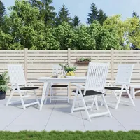 VidaXL Gartenstuhl-Kissen 4 Stk. Schwarz 50x50x3 cm Oxford-Gewebe