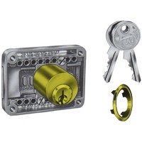 Junie Zylinderriegelschloss 2828,D 15-40mm aufliegend Metall vernickelt, ls/rs