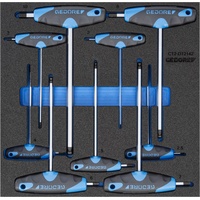Gedore 1500 CT2-DT 2142 Winkelschraubendreher-Satz in Check-Tool-Modul