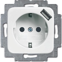 Busch-Jaeger Schuko/USB-Steckdose alpinweiß 20 EUCBUSB-214