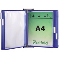 Tarifold Tarifold, Wandhalter 5 Sichttafeln blau mit Drahtrahmen, kunststoffummantelt