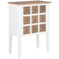VidaXL Sideboard Weiß 54x30x80 cm Massivholz
