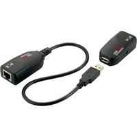 Exsys EX-1441-2 Network transmitter & receiver Schwarz Netzwerk-Erweiterungsmodul Netzwerksender