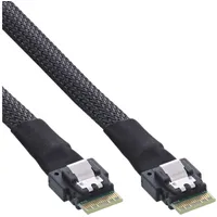 InLine Slim SAS Kabel, SFF-8654 zu SFF-8654, 24Gb/s, 0,5m