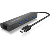 RaidSonic Icy Box IB-HUB1406-C schwarz, 3-port, USB-C 3.0 (60065)