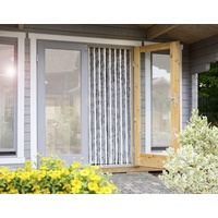 CONACORD Vorhang Flauschi silber-weiß 90 x 200 cm