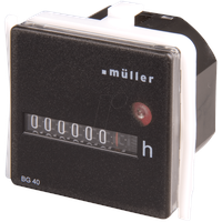 Müller BG 40.17 12-48V DC Betriebsstundenzähler Rollenzählwerk