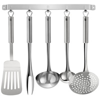 WMF Profi Plus 6-teilig, Hängeleiste mit 5 Helfer, Schöpflöffel,