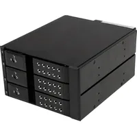 Startech 3-fach 3,5 Zoll trägerloser SATA Festplatten Aluminium Wechselrahmen