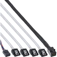 InLine Mini SAS HD Kabel, SFF-8643 zu 4x SATA