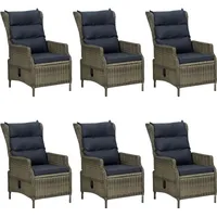 VidaXL Garten-Essgruppe 7-tlg. braun 3067934