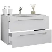 VCM Badmöbel-Set Badinos 2-tlg. Weiß