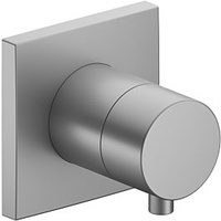Keuco Ixmo Fertigmontageset 59541171002 Aluminium-finish, Unterputz-Absperrventil, Griff Comfort, eckig