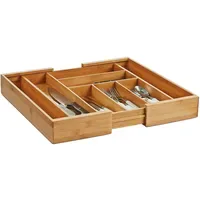 Zeller Besteckkasten ausziehbar Bambus 35-58 x 43 x 6,5