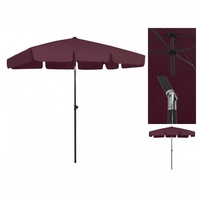 VidaXL Strandschirm Bordeauxrot 200x125 cm